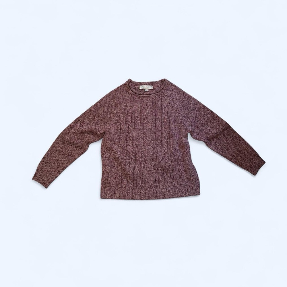 Women's Cable Knit Sweater - Brown